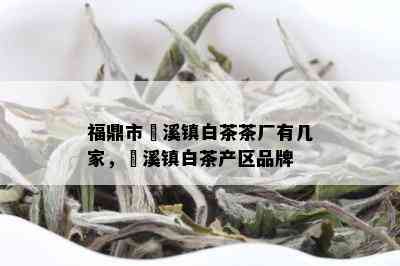 福鼎市磻溪镇白茶茶厂有几家，磻溪镇白茶产区品牌