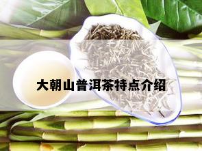 大朝山普洱茶特点介绍