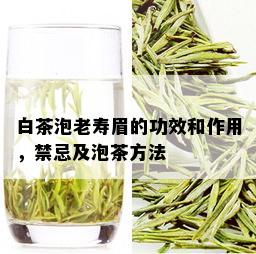 白茶泡老寿眉的功效和作用，禁忌及泡茶方法