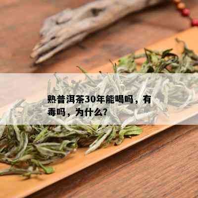 熟普洱茶30年能喝吗，有吗，为什么？