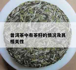 普洱茶中有茶籽的情况及其相关性