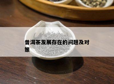 普洱茶发展存在的问题及对策