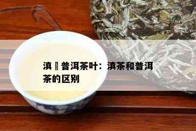 滇垚普洱茶叶：滇茶和普洱茶的区别