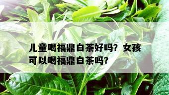 儿童喝福鼎白茶好吗？女孩可以喝福鼎白茶吗？