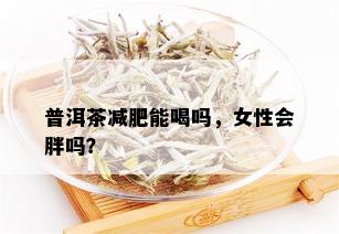 普洱茶减肥能喝吗，女性会胖吗？