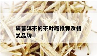 装普洱茶的茶叶罐推荐及相关品牌