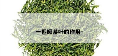 一匹罐茶叶的作用-