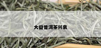 大益普洱茶兴衰