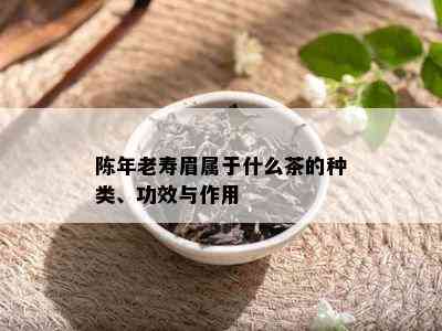 陈年老寿眉属于什么茶的种类、功效与作用