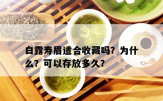 白露寿眉适合收藏吗？为什么？可以存放多久？