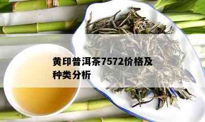 黄印普洱茶7572价格及种类分析