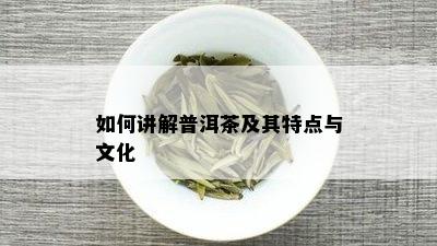 如何讲解普洱茶及其特点与文化