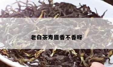 老白茶寿眉香不香呀