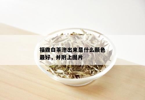 福鼎白茶泡出来是什么颜色更好，并附上图片