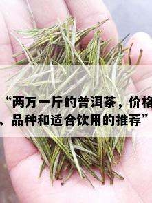 “两万一斤的普洱茶，价格、品种和适合饮用的推荐”