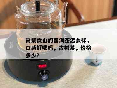 高黎贡山的普洱茶怎么样，口感好喝吗，古树茶，价格多少？