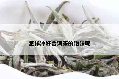 怎样冲好普洱茶的泡沫呢