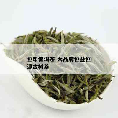 恒印普洱茶-大品牌恒益恒源古树茶