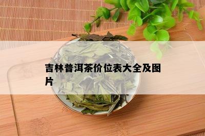 吉林普洱茶价位表大全及图片