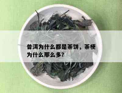 普洱为什么都是茶饼，茶梗为什么那么多？