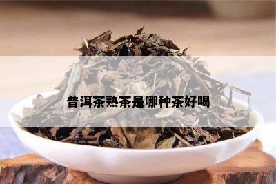 普洱茶熟茶是哪种茶好喝