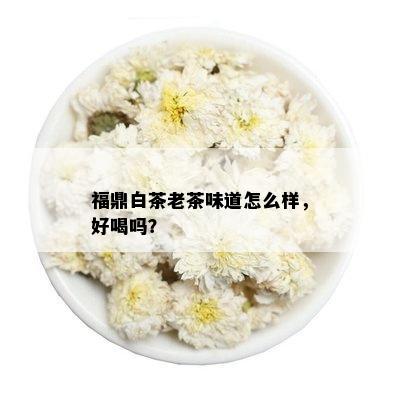 福鼎白茶老茶味道怎么样，好喝吗？