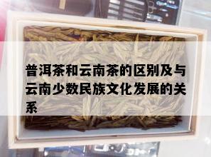 普洱茶和云南茶的区别及与云南少数民族文化发展的关系