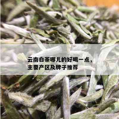 云南白茶哪儿的好喝一点，主要产区及牌子推荐