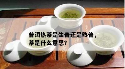 普洱热茶是生普还是熟普，茶是什么意思？