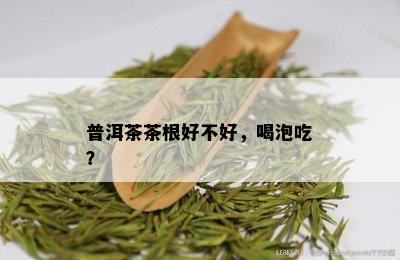 普洱茶茶根好不好，喝泡吃？