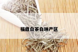 福鼎白茶白琳产区