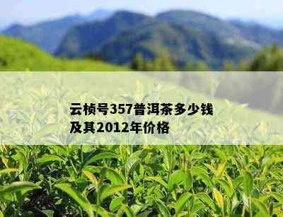 云桢号357普洱茶多少钱及其2012年价格