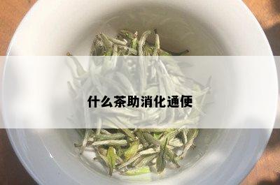 什么茶助消化通便