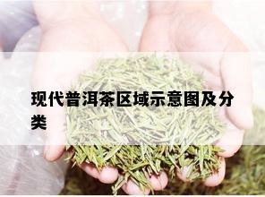 现代普洱茶区域示意图及分类