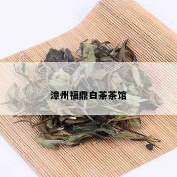 漳州福鼎白茶茶馆