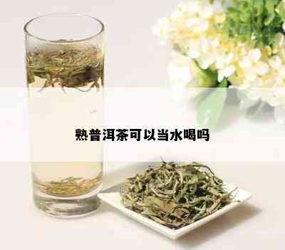 熟普洱茶可以当水喝吗