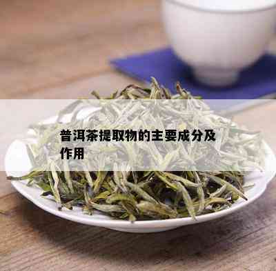 普洱茶提取物的主要成分及作用