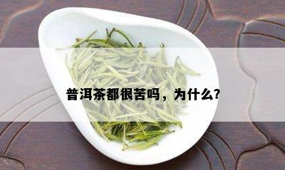 普洱茶都很苦吗，为什么？