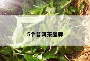 5个普洱茶品牌