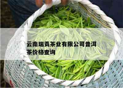 云南瑞贡茶业有限公司普洱茶价格查询