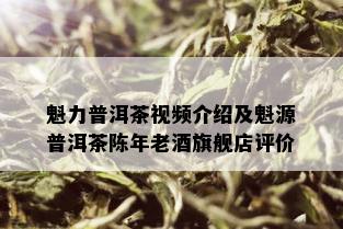 魁力普洱茶视频介绍及魁源普洱茶陈年老旗舰店评价