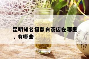 昆明知名福鼎白茶店在哪里，有哪些