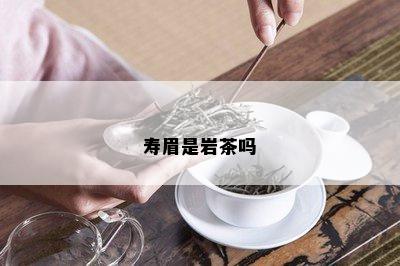 寿眉是岩茶吗