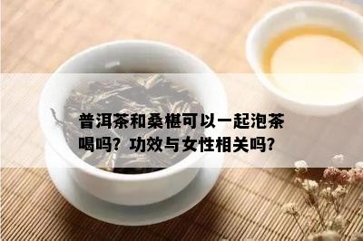 普洱茶和桑椹可以一起泡茶喝吗？功效与女性相关吗？