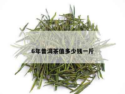 6年普洱茶值多少钱一斤