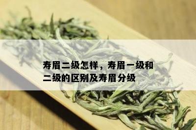 寿眉二级怎样，寿眉一级和二级的区别及寿眉分级