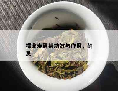 福鼎寿眉茶功效与作用，禁忌