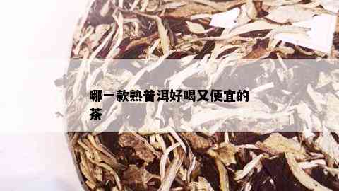 哪一款熟普洱好喝又便宜的茶