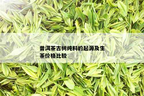 普洱茶古树纯料的起源及生茶价格比较