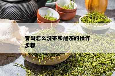 普洱怎么洗茶和醒茶的操作步骤